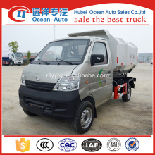 2015 Changan venta caliente mini camión de basura hidráulica